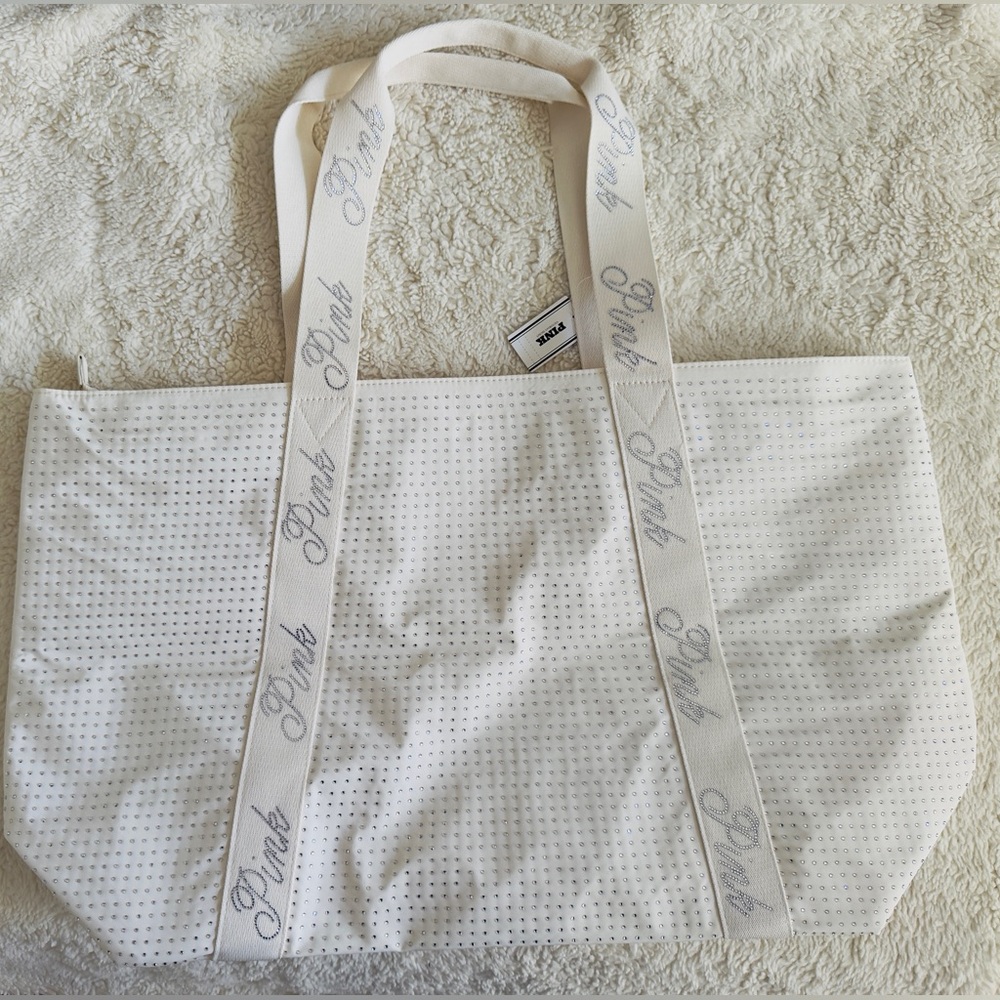 NWT PINK Victoria's Secret Tote Bag Limited Edition 2025 Rhinestones Edition